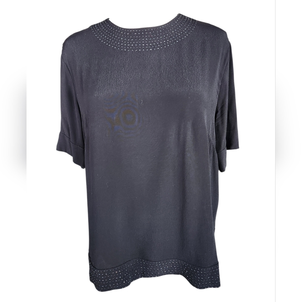 NWOT H&M Black top with Rhinestone detail